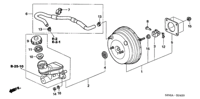 Brake Master Cylinder - Master Power for 2006 Acura RSX #0