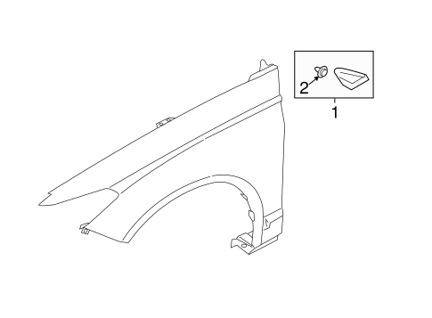 MKZ EXTERIOR TRIM - FENDER