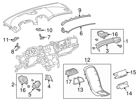 Malibu INSTRUMENT PANEL COMPONENTS 2