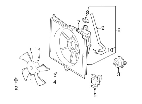 COOLING SYSTEM/COOLING FAN for 2006 Scion xA #1