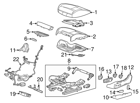 Body/Driver Seat Components for 2019 Buick Regal Sportback #4
