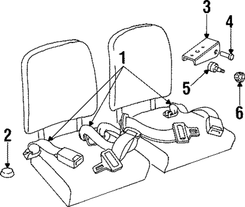 Defender 90 REAR SEAT BELTS 2