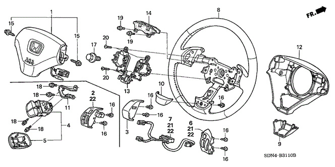 CHASSIS/STEERING WHEEL (SRS) for 2006 Honda ACCORD COUPE #1
