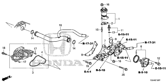ENGINE/WATER PUMP (V6) for 2013 Honda ACCORD SEDAN #1