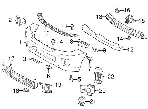 BODY/BUMPER & COMPONENTS - FRONT for 2014 Toyota Land Cruiser #1