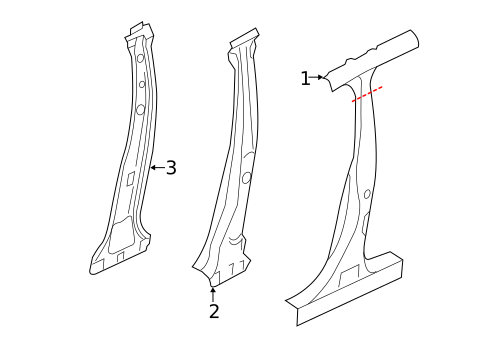 Center Pillar for 2021 Subaru Crosstrek #0