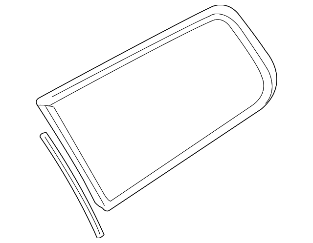 30745481 Деталь QTR GLASS, LEFT