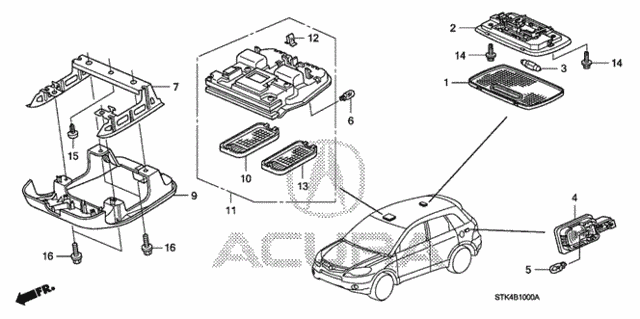 Interior Light for 2008 Acura RDX #0