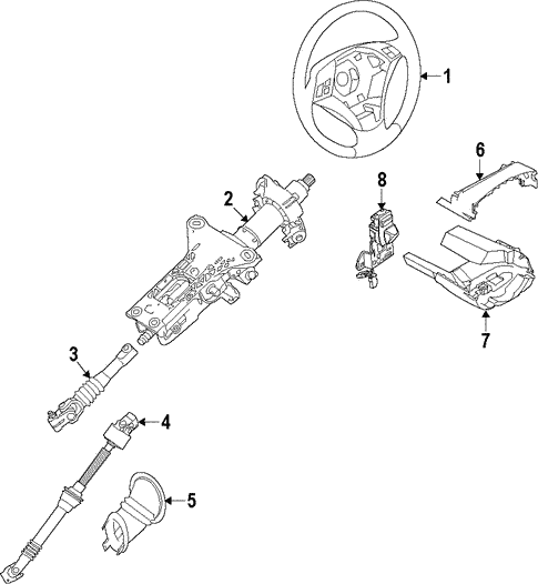 Steering Column for 2014 BMW 650i xDrive #0