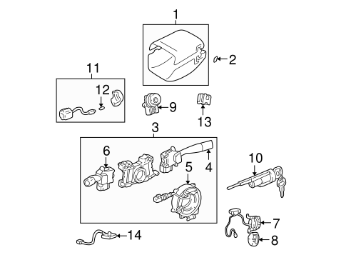 STEERING/SHROUD, SWITCHES & LEVERS for 2002 Toyota Avalon #2