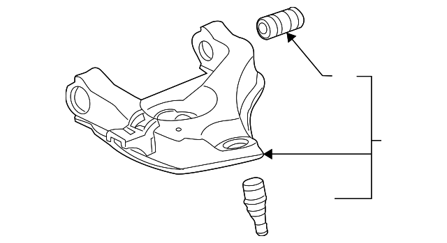 F87Z3078AA Деталь LOWER CNTRL ARM, RIGHT
