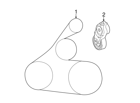 MAINTENANCE & LUBRICATION/BELTS & PULLEYS for 2013 Toyota Camry #1