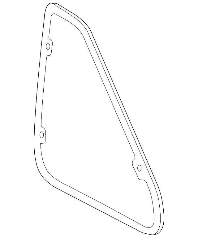 CPD101080 Деталь QTR GLASS, RIGHT
