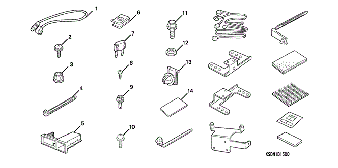 ACCESSORIES/ATTACHMENT KIT (XM) for 2003 Honda ACCORD COUPE #1