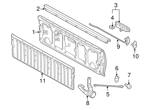 BODY/TAILGATE for 2014 Toyota Tacoma #1