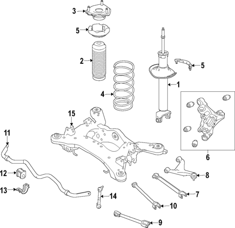 Rear Suspension for 2019 Infiniti Q50 #3