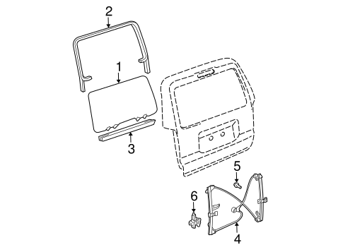 BODY/BACK DOOR for 2004 Toyota 4Runner #2
