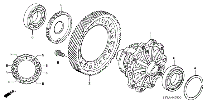 TRANSMISSION - MANUAL/MT DIFFERENTIAL for 2006 Honda INSIGHT #1