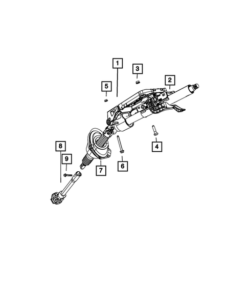 Steering Column and Intermediate Shaft for 2021 Dodge Charger #0