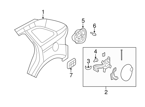 Body/Quarter Panel & Components for 2010 Ford Edge #1