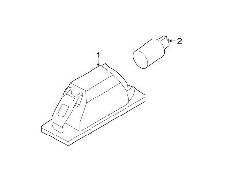Electrical/License Lamps for 2014 Nissan Versa #1