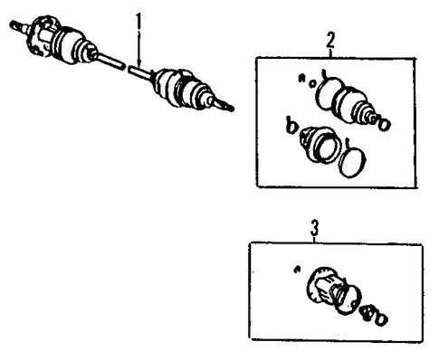 FRONT DRIVE AXLE/AXLE SHAFTS & JOINTS for 2004 Toyota Camry #1