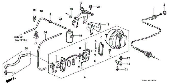 CHASSIS/AUTO CRUISE for 1999 Honda CIVIC SEDAN #1