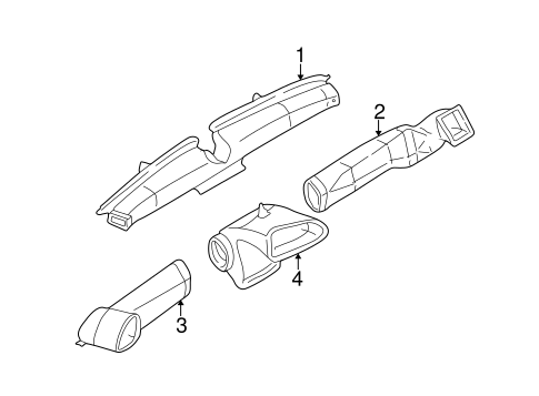 Ducts for 2000 Kia Spectra #0