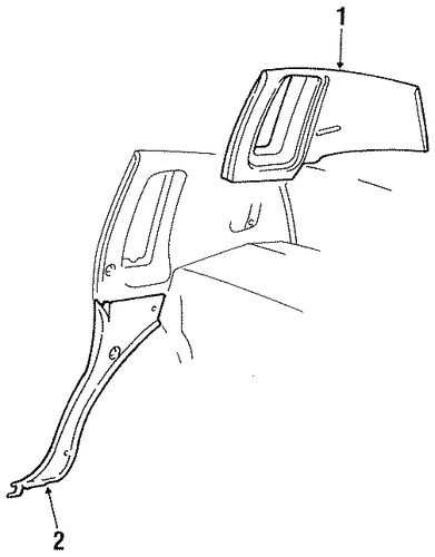 Town Car INTERIOR TRIM - QUARTER PANELS