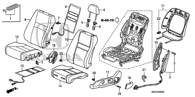 INTERIOR / BUMPER/FRONT SEAT (L.) (1) for 2011 Honda CIVIC SEDAN #1