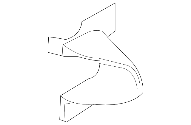 AE8Z-8311-B Деталь AIR DEFLECTOR, LEFT