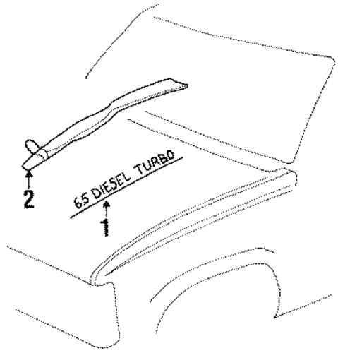 C2500 Pickup EXTERIOR TRIM - HOOD