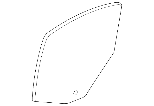 XW4Z-5425713-AA DOOR GLASS, LEFT