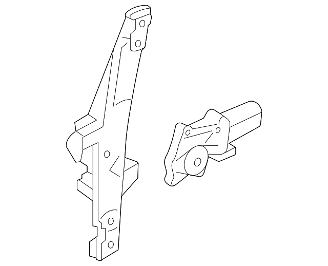 5W4Z-5427008-A WINDOW REGULATOR, RIGHT