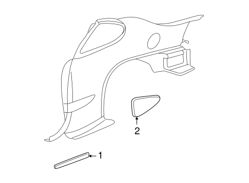 Alero EXTERIOR TRIM - QUARTER PANEL