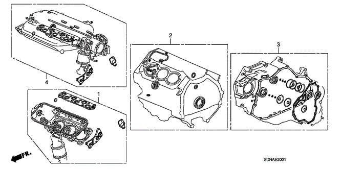 Engine/Gasket Kit (V6) for 2007 Honda ACCORD COUPE #1