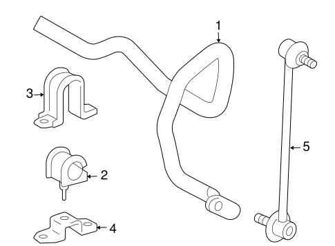 FRONT SUSPENSION/STABILIZER BAR & COMPONENTS for 2004 Toyota Sienna #1