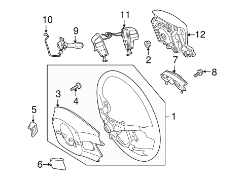 STEERING/STEERING WHEEL & TRIM for 2009 Toyota Land Cruiser #1