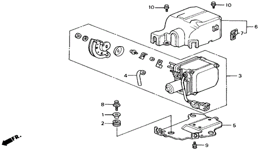 CHASSIS/AUTO CRUISE for 1990 Honda CIVIC SEDAN #1