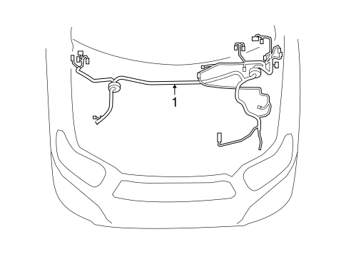 ELECTRICAL/WIRING HARNESS for 2008 Toyota Highlander #1