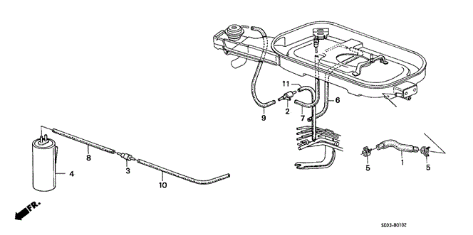 1987 Honda ACCORD SEDAN DX TUBE, BREATHER - (17135PH2000) 1987 Honda ACCORD SEDAN DX TUBE, BREATHER - (17135PH2000)