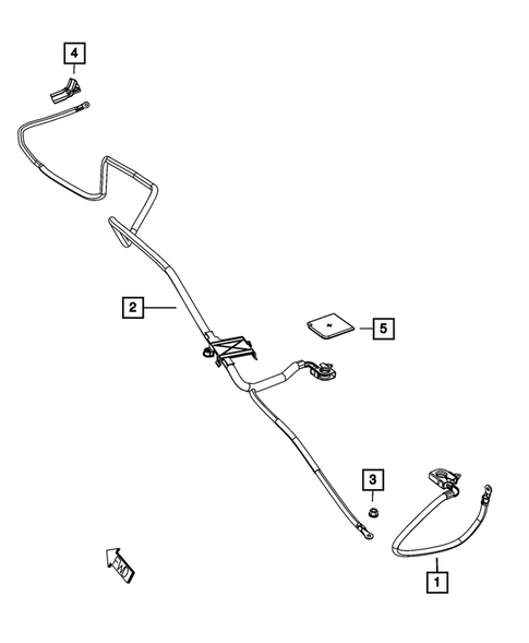 Battery, Battery Tray and Cables for 2011 Dodge Challenger #0