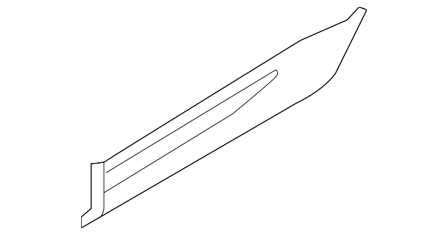 LR044670 Деталь LOWER MOLDING, RIGHT
