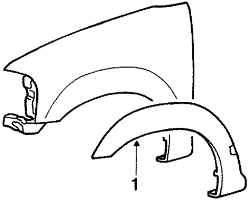Navigator EXTERIOR TRIM - FENDER