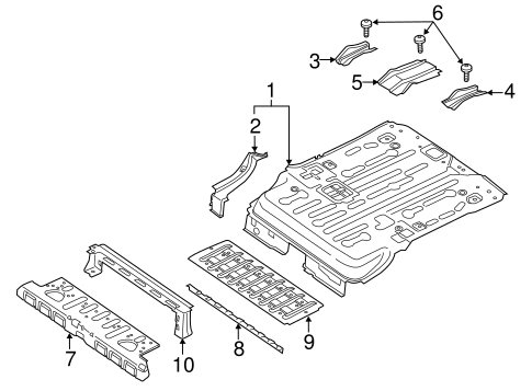 Transit Connect REAR FLOOR & RAILS