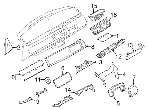 Range Rover Evoque INSTRUMENT PANEL COMPONENTS