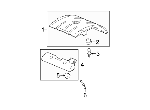 Engine Appearance Cover for 2006 Cadillac DTS #0