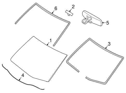 Body/Reveal Moldings for 2014 Nissan Versa #1