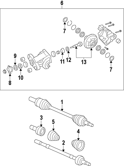 G8 AXLE SHAFTS & JOINTS