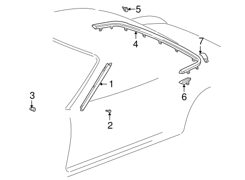 BODY/EXTERIOR TRIM - CONVERTIBLE TOP for 2005 Toyota MR2 Spyder #1